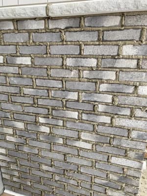 Detailed brick texture and craftsmanship