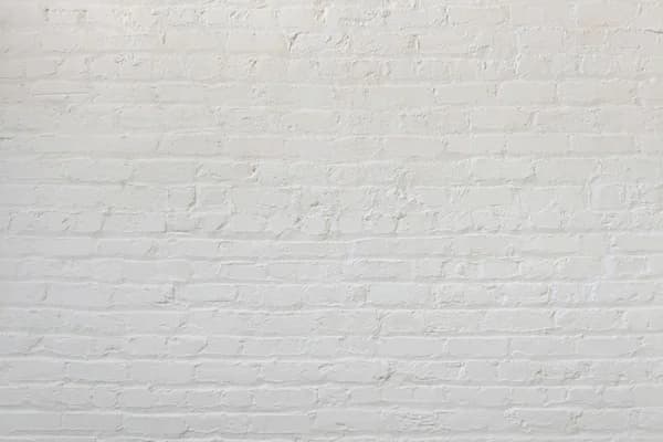 White painted brick